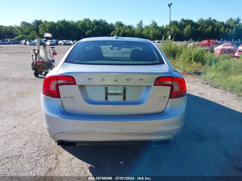 2014 Volvo S60 T5/T5 Platinum/T5 Premier/T5 Premier Plus VIN: YV1612FHXE1284409 Lot: 39765096