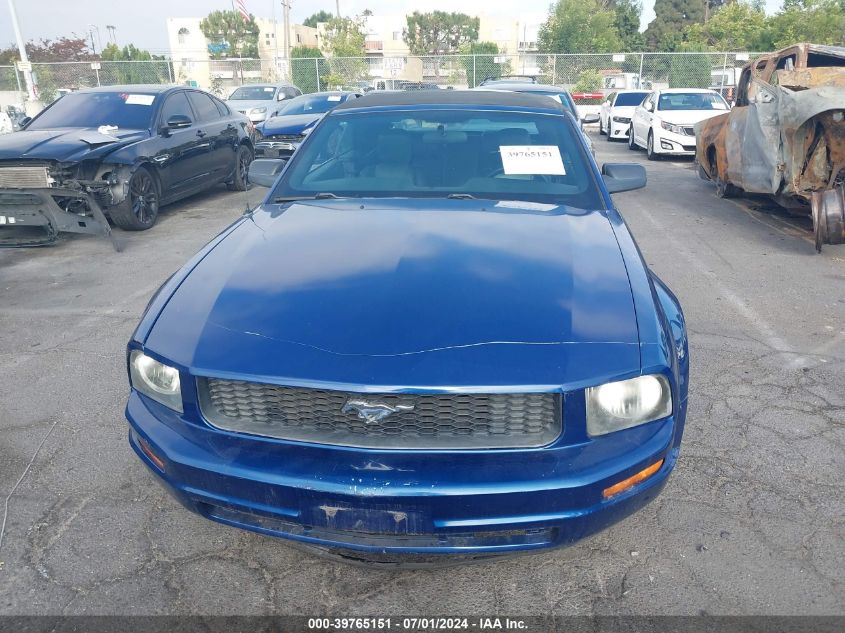 2007 Ford Mustang V6 Deluxe/V6 Premium VIN: 1ZVHT84N675306029 Lot: 39765151
