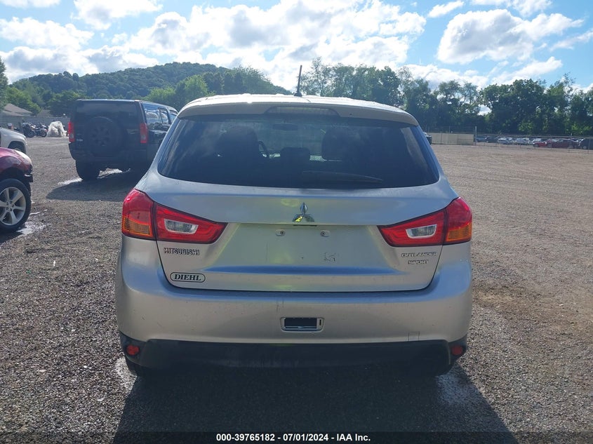 2015 Mitsubishi Outlander Sport Es VIN: 4A4AP3AU6FE027243 Lot: 39765182