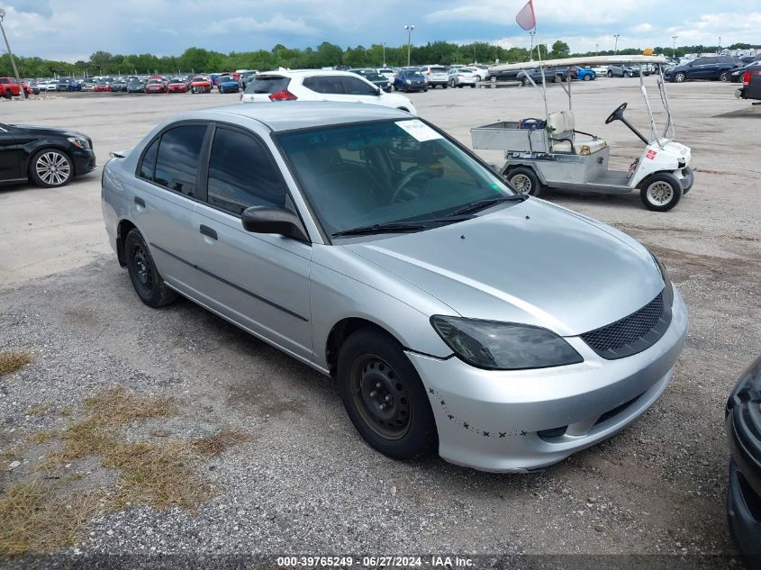 2HGES16385H566256 | 2005 HONDA CIVIC