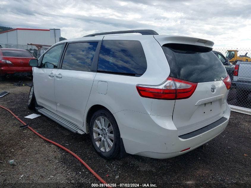 2015 Toyota Sienna Xle 7 Passenger VIN: 5TDDK3DC6FS122272 Lot: 39765255