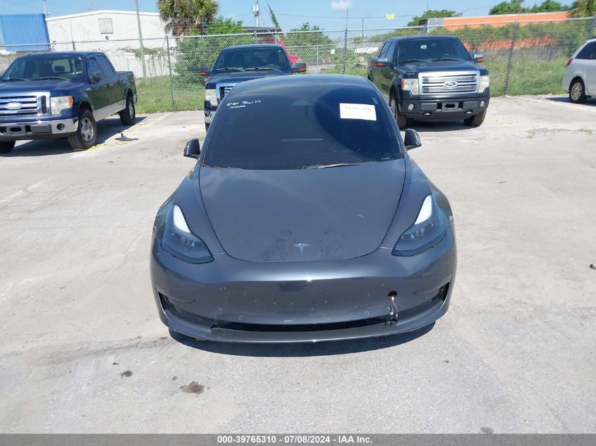 2022 Tesla Model 3 VIN: 5YJ3E1EBXNF257349 Lot: 39765310