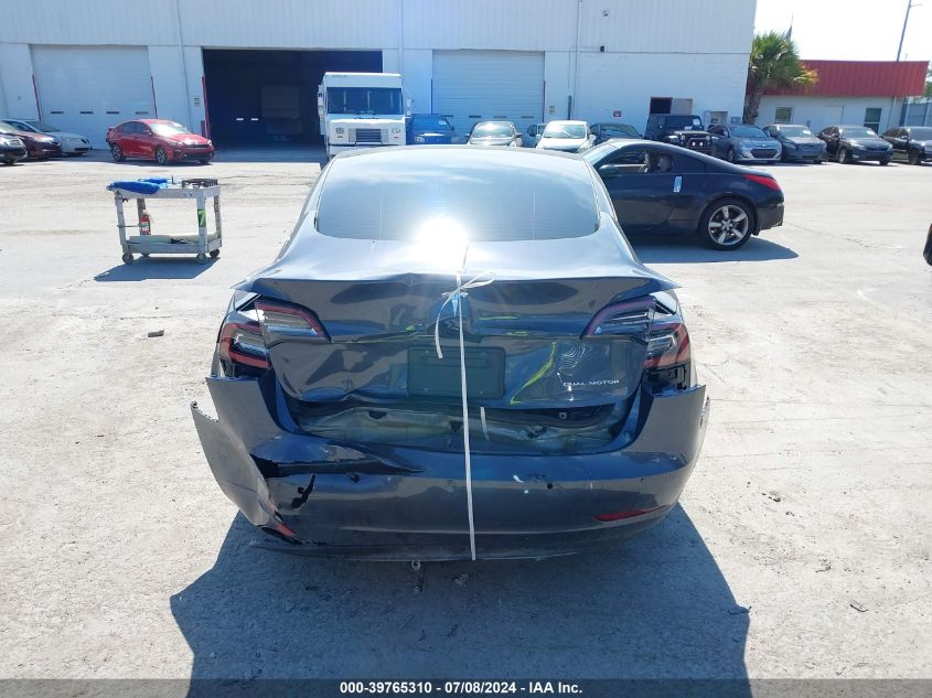 2022 Tesla Model 3 VIN: 5YJ3E1EBXNF257349 Lot: 39765310