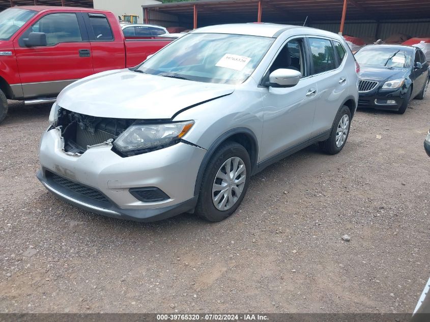 2015 Nissan Rogue S/Sl/Sv VIN: KNMAT2MV3FP535679 Lot: 39765320