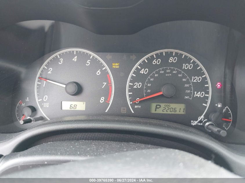 2011 Toyota Corolla Le VIN: JTDBU4EE3B9147792 Lot: 39765390