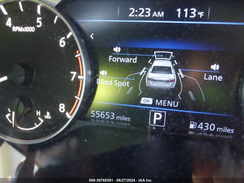 2022 Nissan Altima Sr Fwd VIN: 1N4BL4CV3NN307936 Lot: 39765391