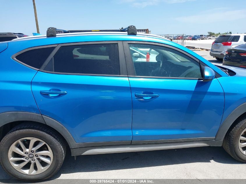 2018 Hyundai Tucson Sel VIN: KM8J33A41JU704406 Lot: 39765424