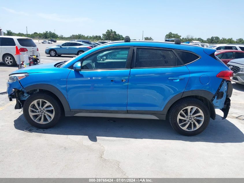 2018 Hyundai Tucson Sel VIN: KM8J33A41JU704406 Lot: 39765424
