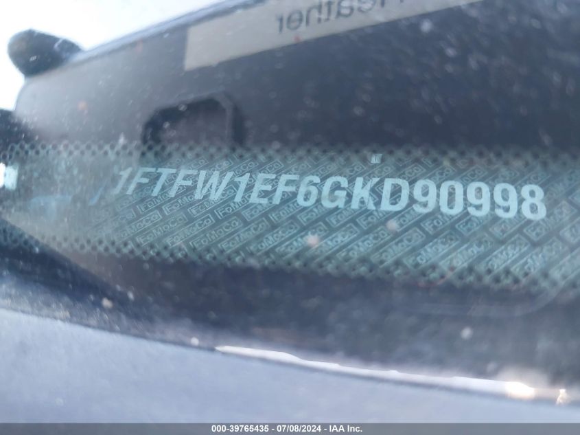 2016 Ford F-150 Xlt VIN: 1FTFW1EF6GKD90998 Lot: 39765435