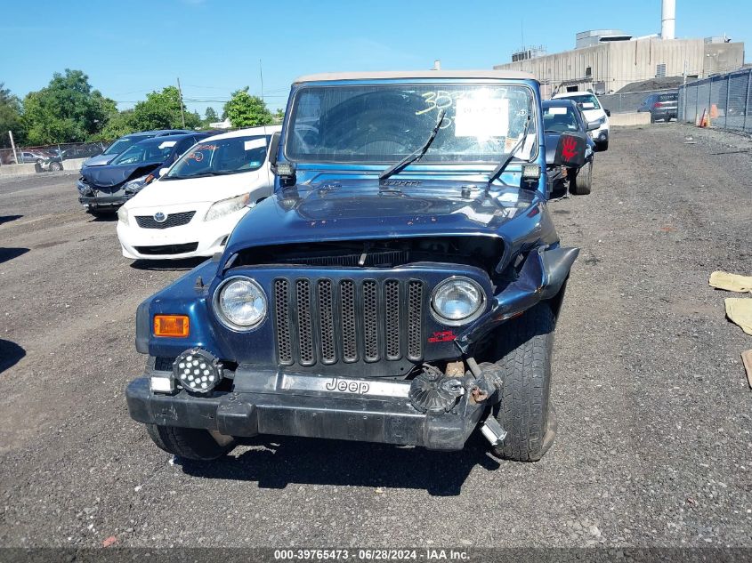 2002 Jeep Wrangler / Tj Se VIN: 1J4FA29P72P734478 Lot: 39765473