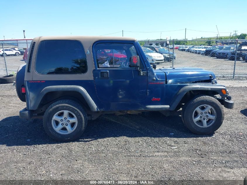 2002 Jeep Wrangler / Tj Se VIN: 1J4FA29P72P734478 Lot: 39765473