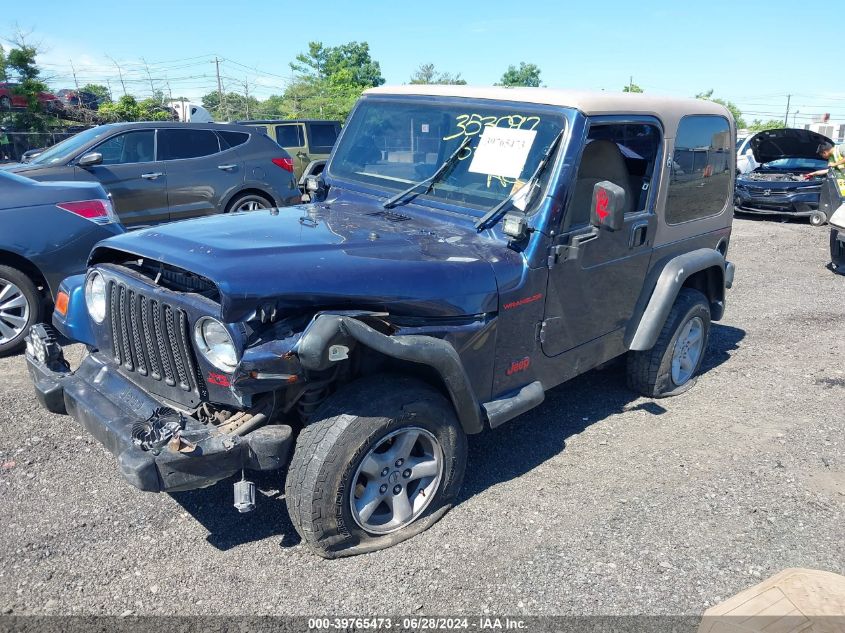 2002 Jeep Wrangler / Tj Se VIN: 1J4FA29P72P734478 Lot: 39765473