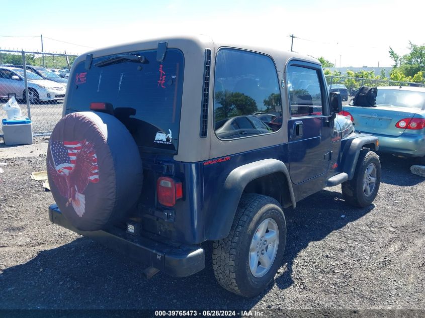 2002 Jeep Wrangler / Tj Se VIN: 1J4FA29P72P734478 Lot: 39765473