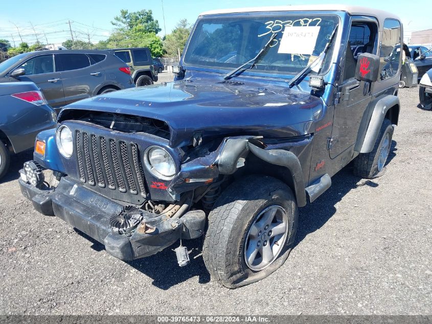 2002 Jeep Wrangler / Tj Se VIN: 1J4FA29P72P734478 Lot: 39765473