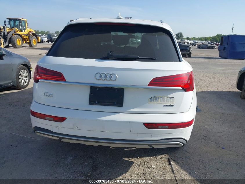 2021 Audi Q5 Premium 45 Tfsi Quattro S Tronic VIN: WA1AAAFY6M2137193 Lot: 39765495