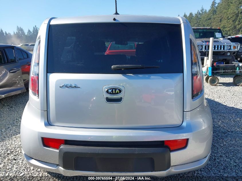 2011 Kia Soul + VIN: KNDJT2A29B7306907 Lot: 39765554