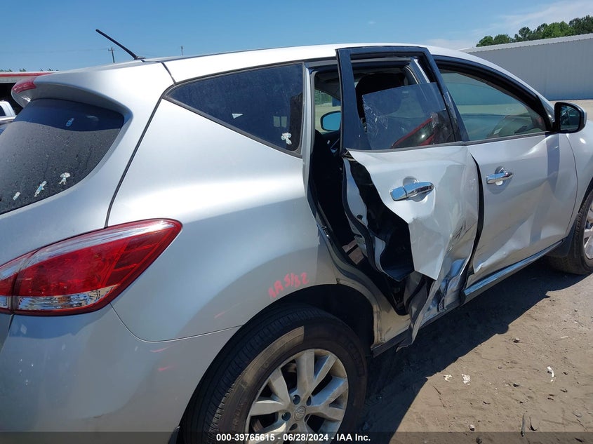 2012 Nissan Murano S/Sl/Le VIN: JN8AZ1MU8CW108305 Lot: 39765615