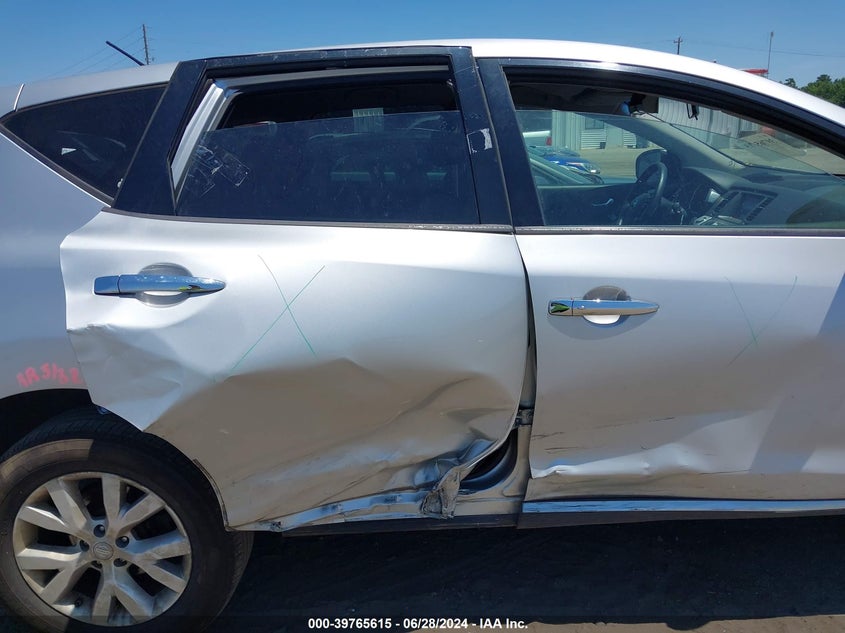 2012 Nissan Murano S/Sl/Le VIN: JN8AZ1MU8CW108305 Lot: 39765615