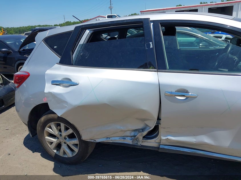 2012 Nissan Murano S/Sl/Le VIN: JN8AZ1MU8CW108305 Lot: 39765615