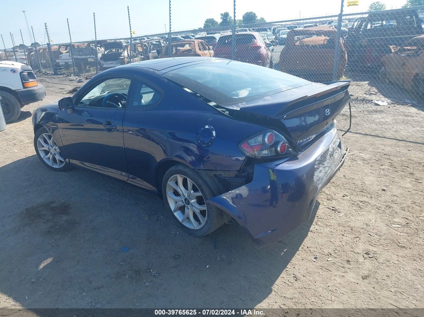 2007 Hyundai Tiburon Gt/Se/Gt Limited VIN: KMHHN66F07U239419 Lot: 39765625
