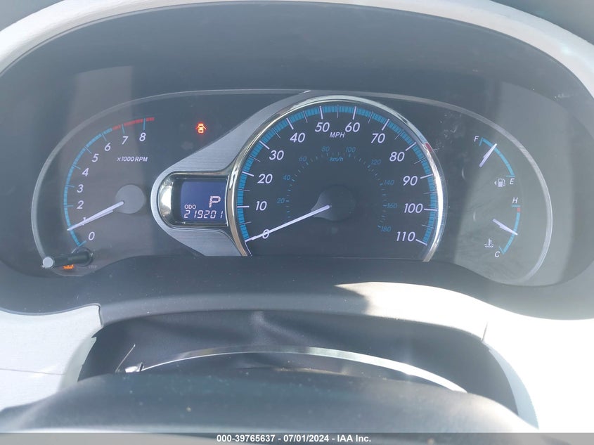 2012 Toyota Sienna Xle V6 8 Passenger VIN: 5TDYK3DC4CS258154 Lot: 39765637