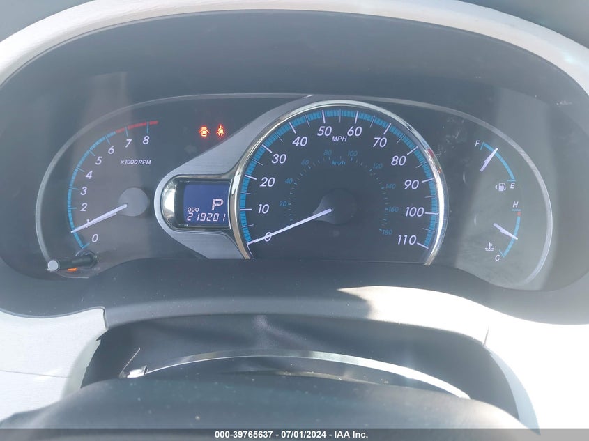 2012 Toyota Sienna Xle V6 8 Passenger VIN: 5TDYK3DC4CS258154 Lot: 39765637