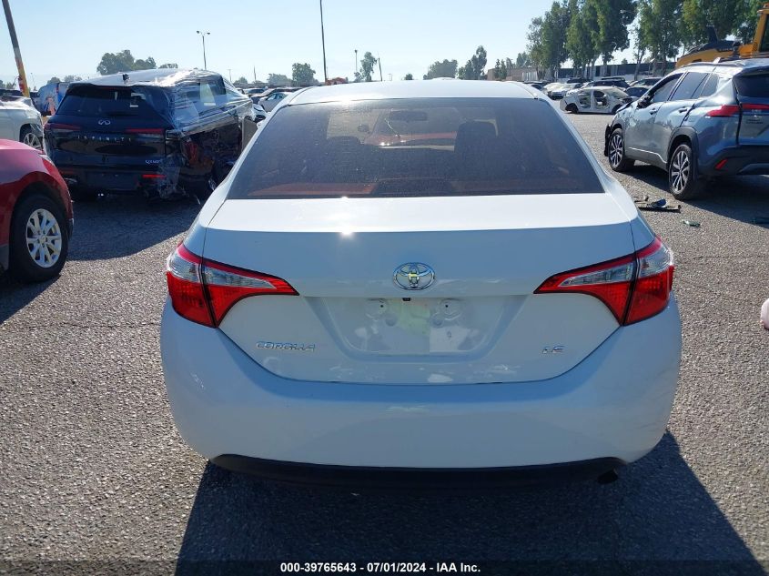 2015 Toyota Corolla Le VIN: 5YFBURHE5FP203336 Lot: 39765643