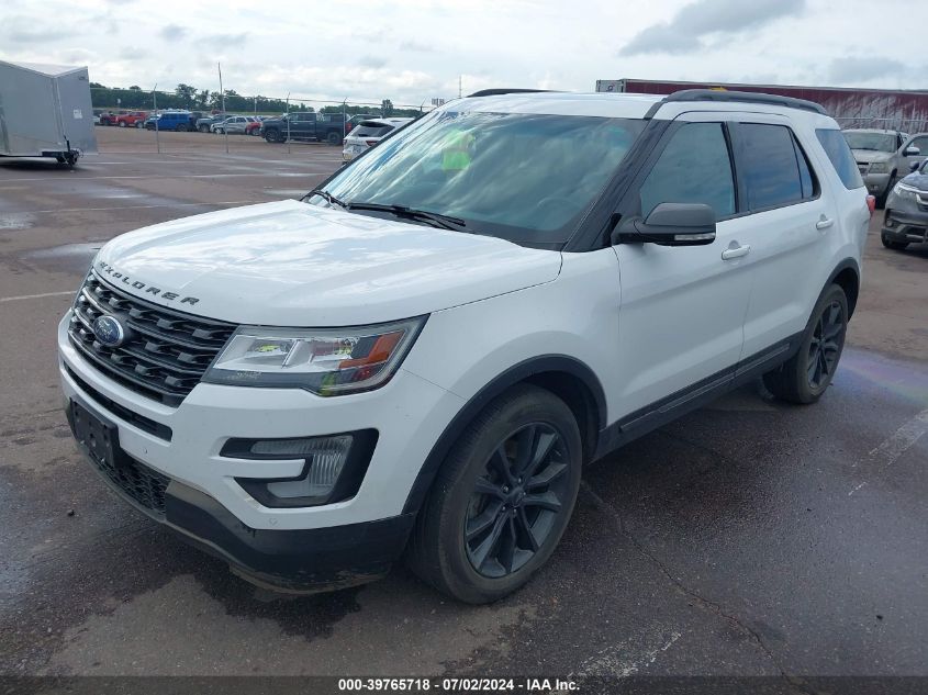 1FM5K8D88HGB78106 2017 FORD EXPLORER - Image 2