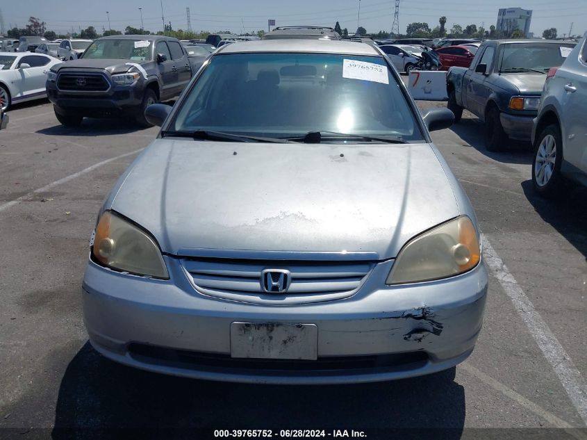 2003 Honda Civic Lx VIN: 2HGES16593H506128 Lot: 39765752