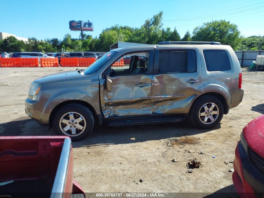 2011 Honda Pilot Touring VIN: 5FNYF3H93BB045699 Lot: 39765757