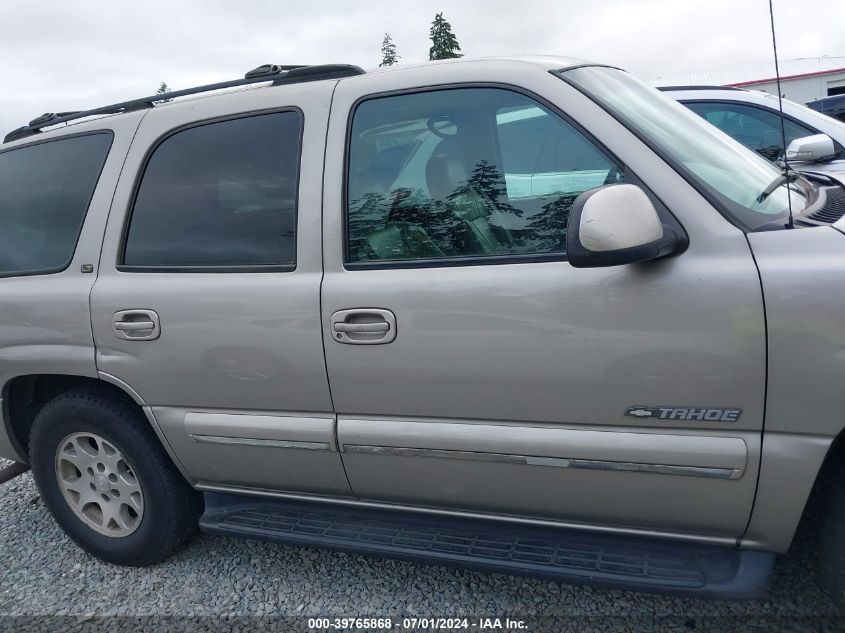 2001 Chevrolet Tahoe Lt VIN: 1GNEK13T01J107001 Lot: 39765868