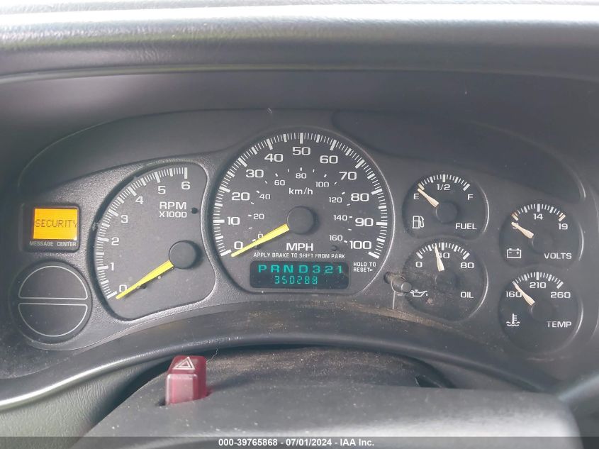 2001 Chevrolet Tahoe Lt VIN: 1GNEK13T01J107001 Lot: 39765868