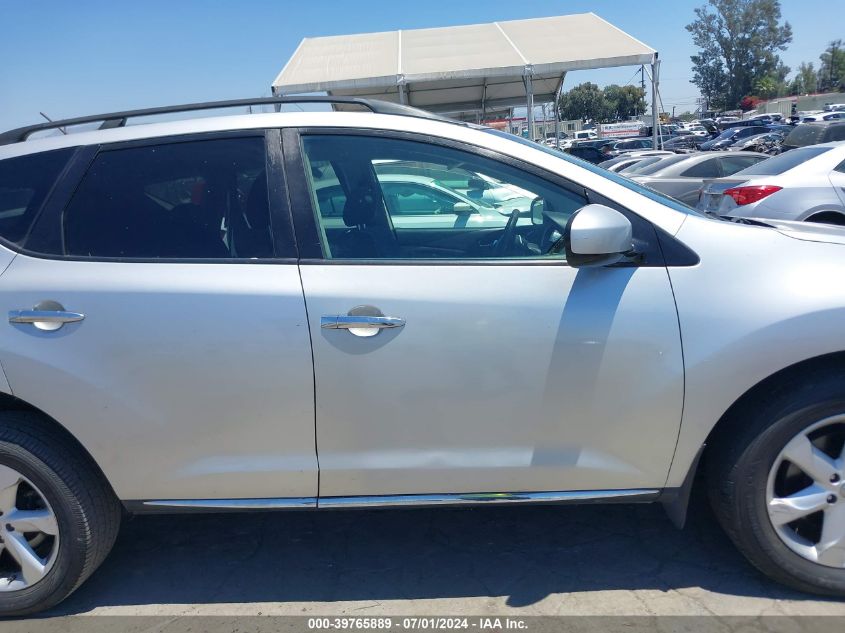 2009 Nissan Murano Sl VIN: JN8AZ18U29W022796 Lot: 39765889