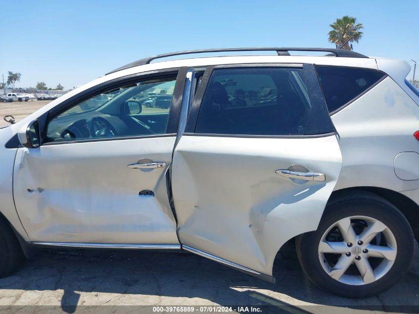 2009 Nissan Murano Sl VIN: JN8AZ18U29W022796 Lot: 39765889