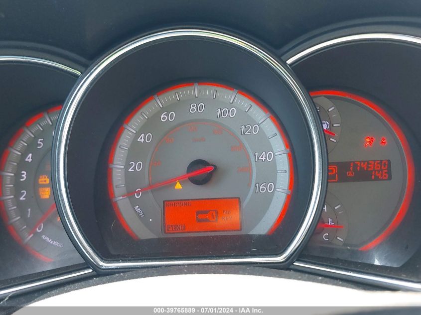 2009 Nissan Murano Sl VIN: JN8AZ18U29W022796 Lot: 39765889