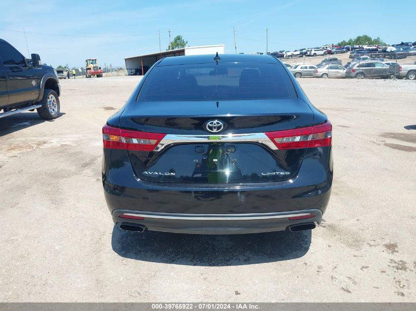 2016 Toyota Avalon Limited VIN: 4T1BK1EB8GU209679 Lot: 39765922