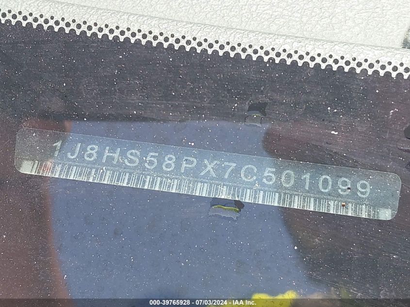 2007 Jeep Grand Cherokee Limited VIN: 1J8HS58PX7C501099 Lot: 39765928