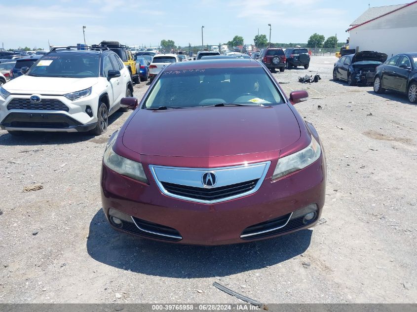 2012 Acura Tl 3.5 VIN: 19UUA8F29CA002609 Lot: 39765958