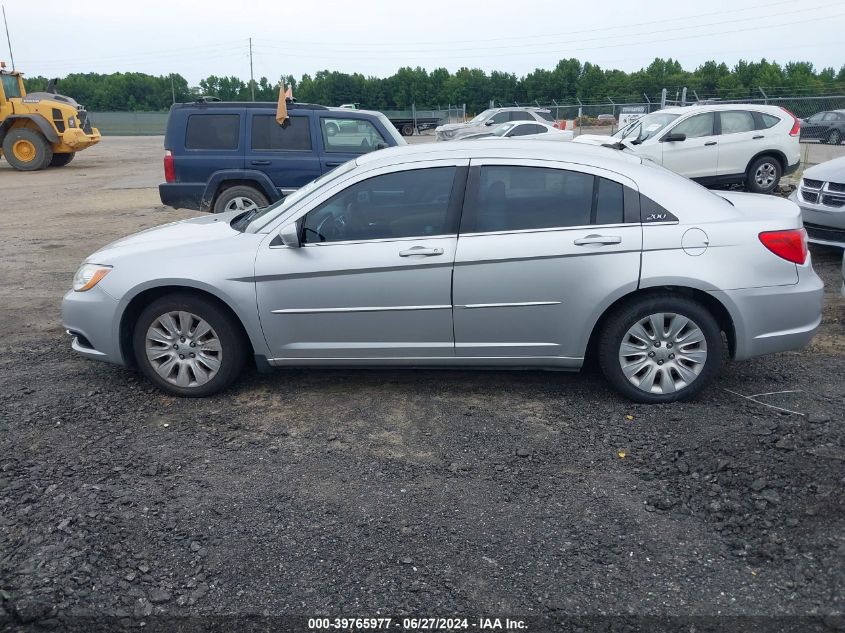 2012 Chrysler 200 Lx VIN: 1C3CCBAB4CN166503 Lot: 39765977