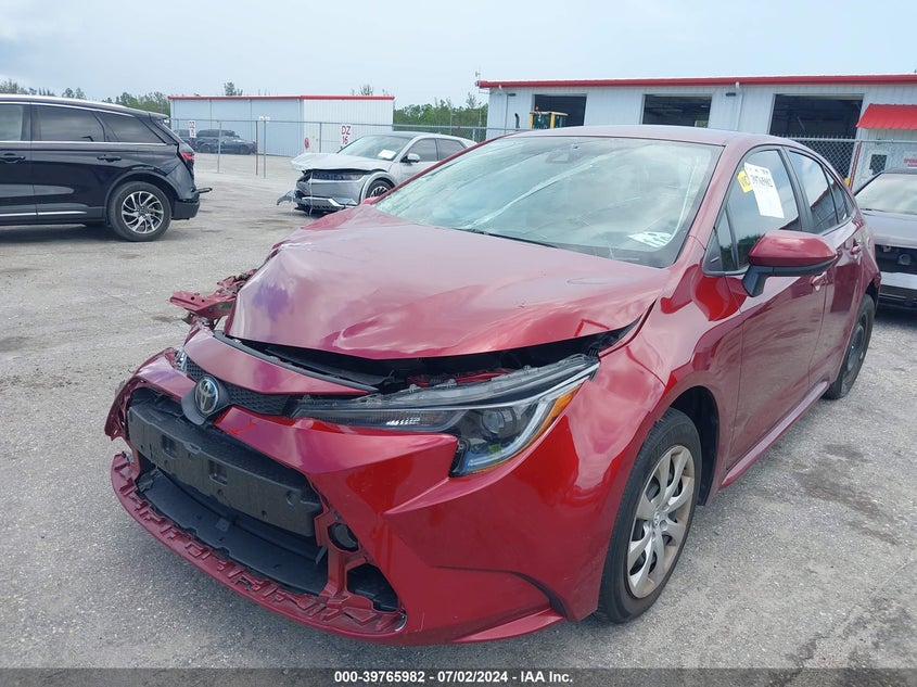 VIN 5YFEPMAE6NP367100 2022 TOYOTA COROLLA LE