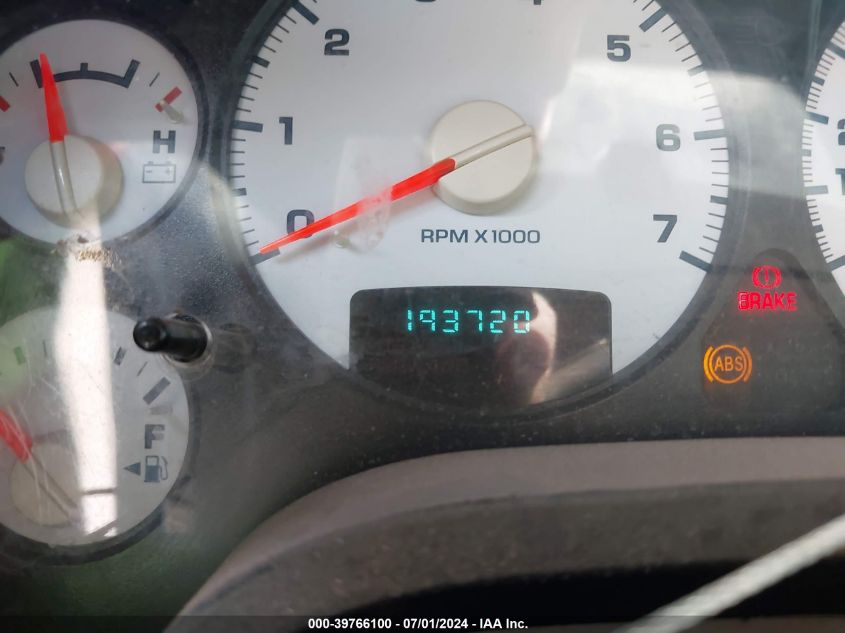 2004 Dodge Ram 1500 Slt/Laramie VIN: 1D7HA18D44J229896 Lot: 39766100