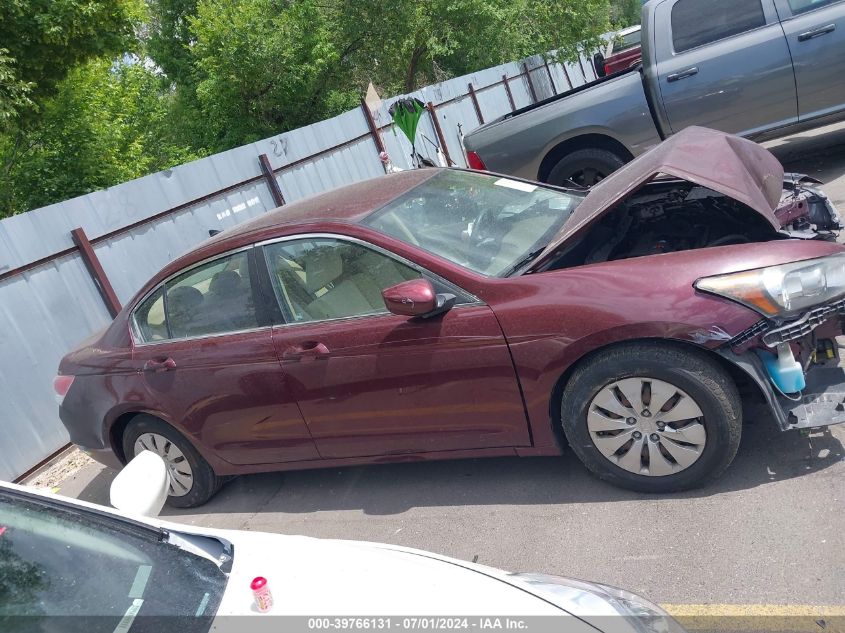 2010 Honda Accord 2.4 Lx VIN: 1HGCP2F37AA154823 Lot: 39766131