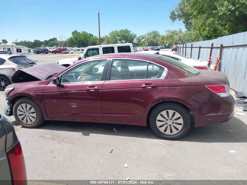 2010 Honda Accord 2.4 Lx VIN: 1HGCP2F37AA154823 Lot: 39766131