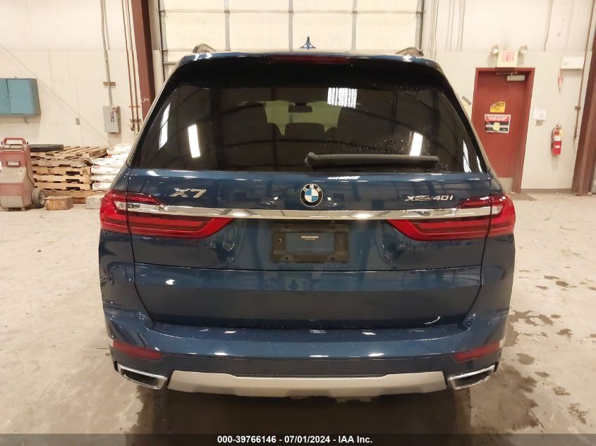 2020 BMW X7 xDrive40I VIN: 5UXCW2C0XL9C65285 Lot: 39766146