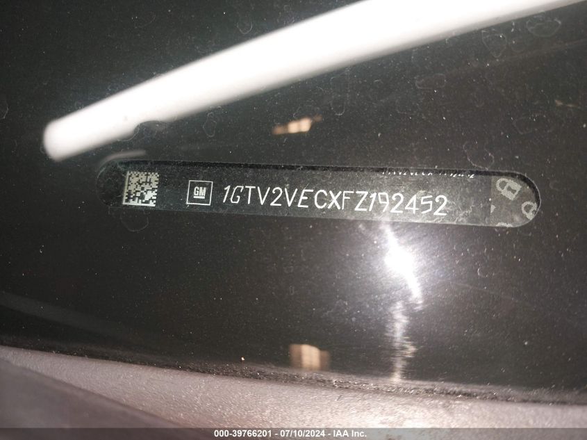 2015 GMC Sierra 1500 Slt VIN: 1GTV2VECXFZ192452 Lot: 39766201