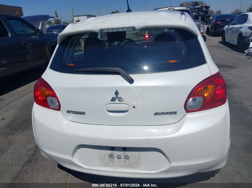 2015 Mitsubishi Mirage Es VIN: ML32A4HJ0FH054194 Lot: 39766216