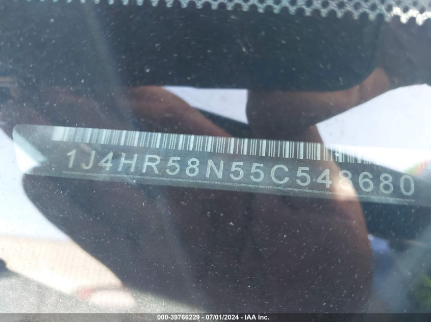 2005 Jeep Grand Cherokee Limited VIN: 1J4HR58N55C548680 Lot: 39766229