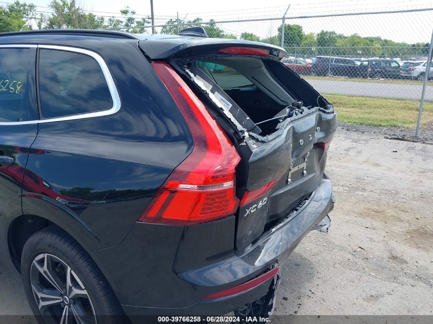 2022 Volvo Xc60 B5 Momentum VIN: YV4L12RK4N1945235 Lot: 39766258