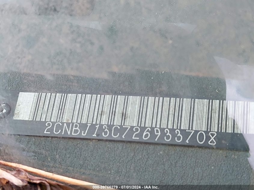 2002 Chevrolet Tracker Hard Top Base VIN: 2CNBJ13C726933708 Lot: 39766279