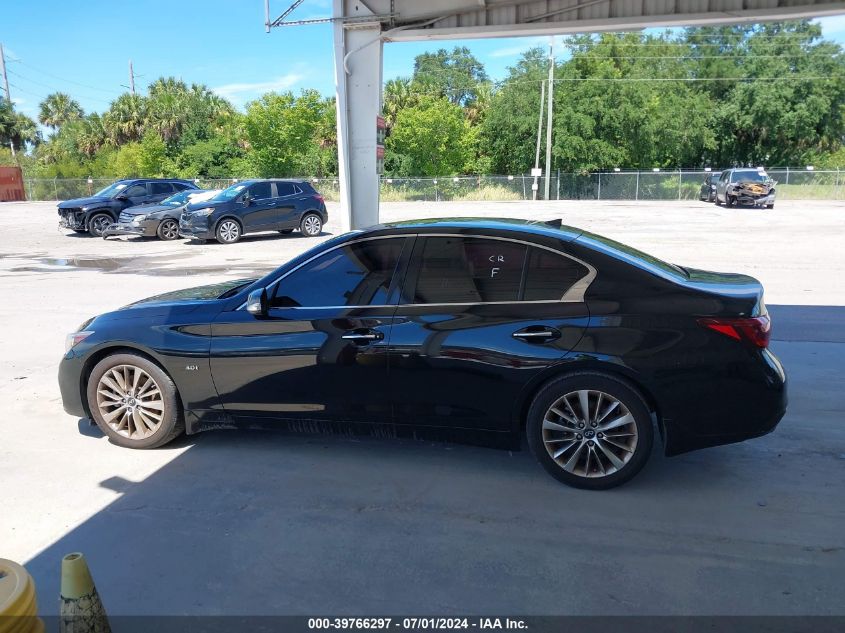 2018 Infiniti Q50 3.0T Luxe VIN: JN1EV7AP9JM361641 Lot: 39766297